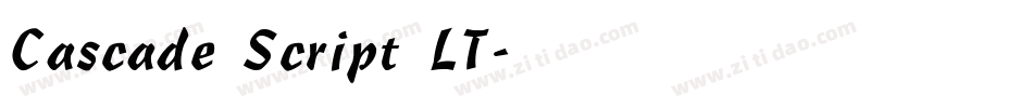 Cascade Script LT字体转换